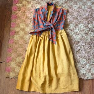 Mociun tie front dress - small